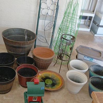 Plant Pots, Plant Shelf, Scooter, Tomato Cages, Birdhouse++