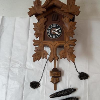 Vintage Leaf & Loom West Germany Cuckoo Clock
