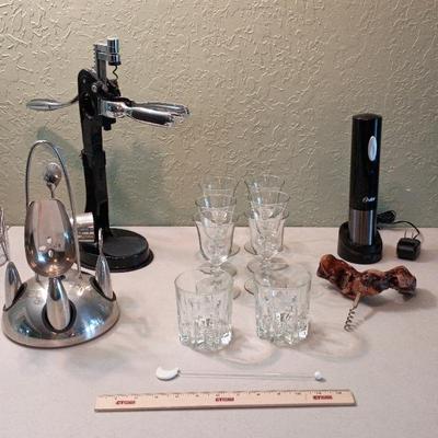 Barware - Glasses, Oster Wine Opener, Crown Royal++