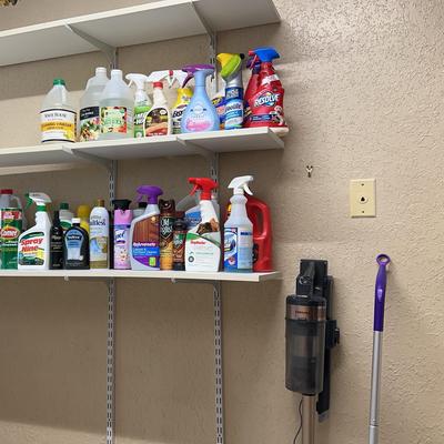 Cleaning Supplies Lot - Samsung Vacuum, Swiffer, Outdoor Cleaner, Wood Polish++