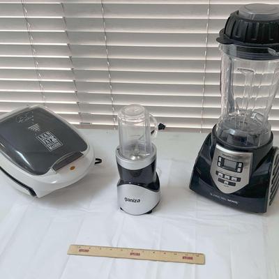 George Foremen Grill, Ganiza Smoothie Blender, & Living Well Blender 