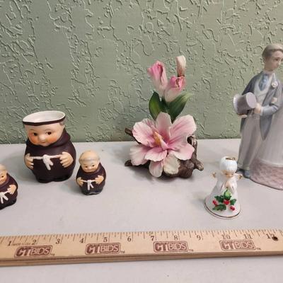 Collectibles - Lladro #4808, Goebel Friar Set, Capodimonte, Napco
