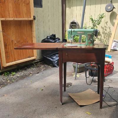 White sewing machine