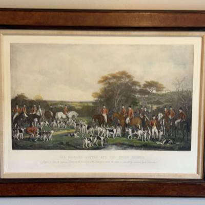 "Sir Richard Sutton and the Quorn Hounds" Print