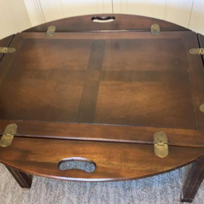 Butler Table with Removable Tray