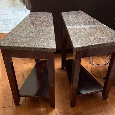 Custom Made Wood Base Tables with Granite Tops 