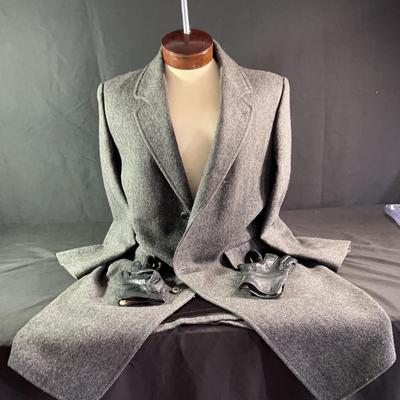 Wool Coat Herringbone Design 42R