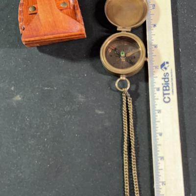 Antique Brass Compass