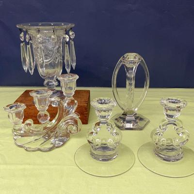 Collectable Candle Holders: Heisey Ipswich, Cambridge Glass & Westmorland Manufacturers