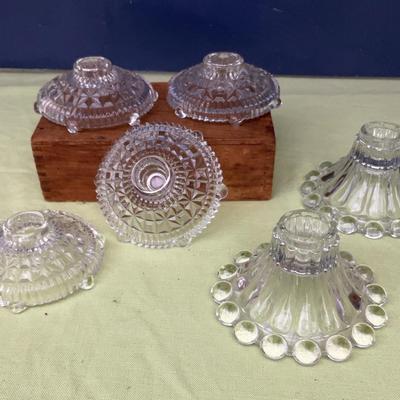 Glass Candle Holders: Anchor Hocking & Boopie 