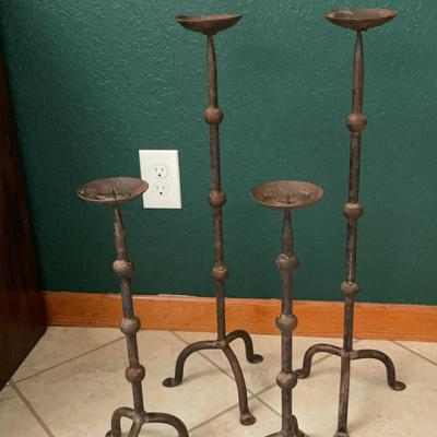 Tall Metal Candle Holders