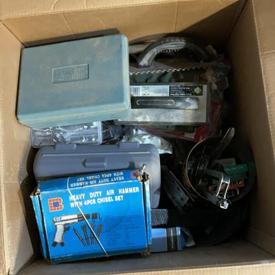 Mystery Lot - Large Box Of Garage Stuff