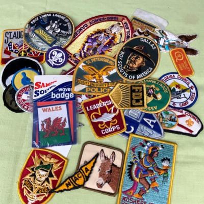 Collectable Patches Including Boy Scout