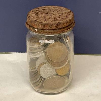 Jar Of International Coins