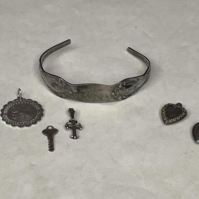 Sterling Charms & Bracelet