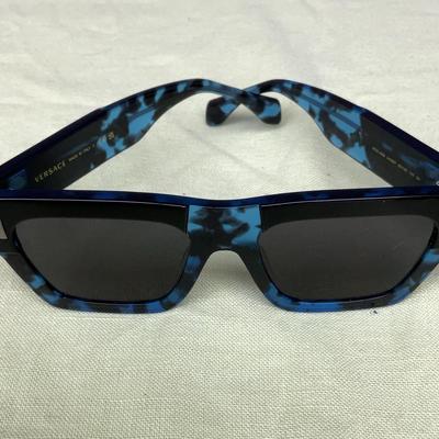Versace Blue Tortoise Shell Sunglasses