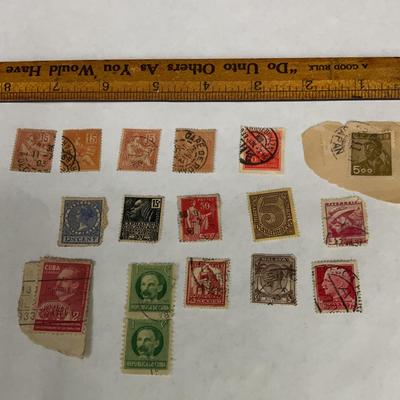 Vintage International Postage Stamps