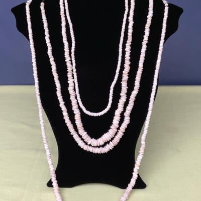 Set Of Vintage Hawaiian Puma Shell Necklaces