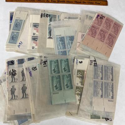 Blocks Of Unused US Stamps, 80 Sets