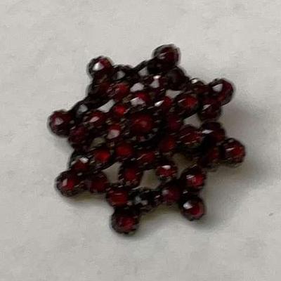 Art Deco Style Vintage Garnet Broach