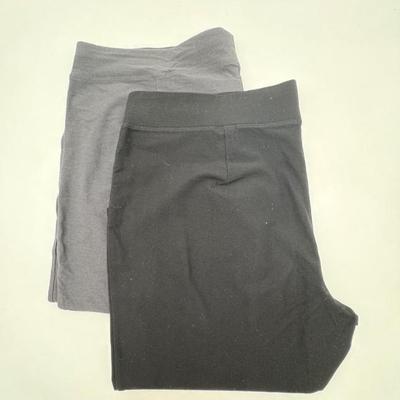 2 Pairs of Slim Knit Pants - Eileen Fisher
