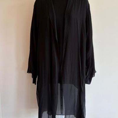 Spectacular Sheer Silk Shell & Duster - Eileen Fisher - NWT