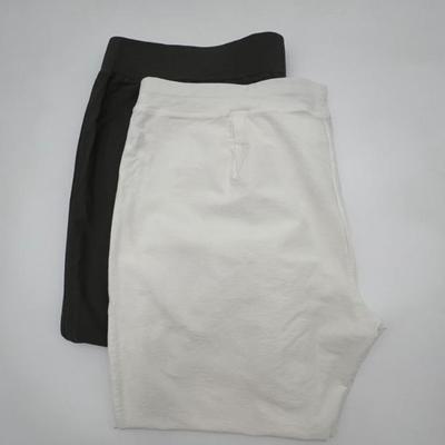 Superb Knit Pants in Green & White - Eileen Fisher