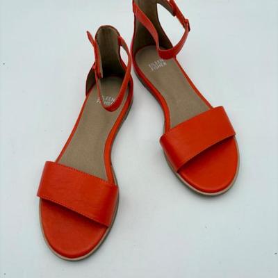 Orange Ankle-Strap Sandals - Eileen Fisher - Appear New