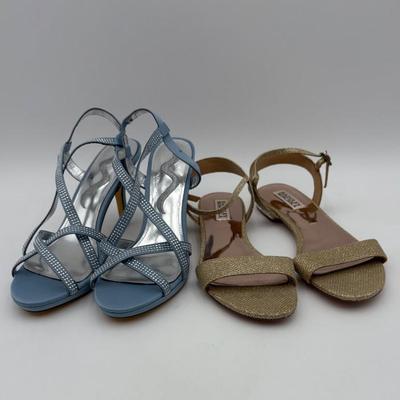 Sparkly Heel & Flat Duo - Nina/Badgley Mischka - Appear New/NWT