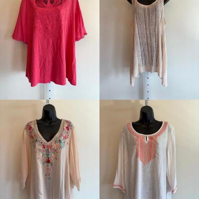 Casual Summer Tops - J. Jill/Johnny Was/Chico's/Eileen Fisher	