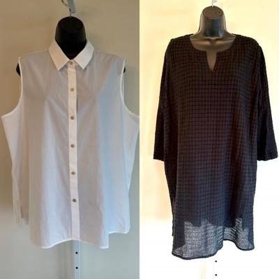 Light Cotton Tops in Black & White - Eileen Fisher	