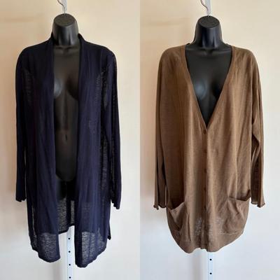 Lightweight Linen & Cotton Sweater Duo - Eileen Fisher