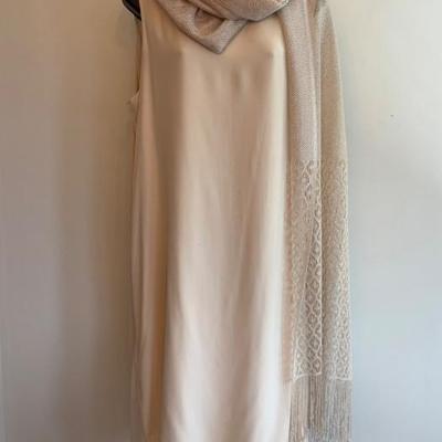 Summer Wedding/Special Occasion Dress + Wrap - Eileen Fisher