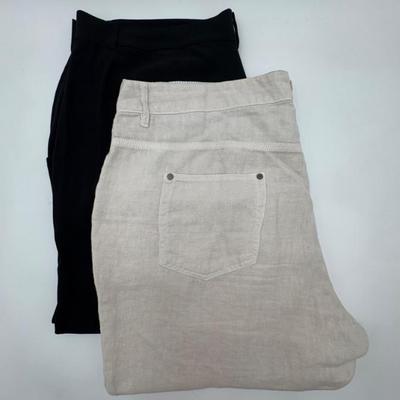 Silk & Linen Pants - Poetry/Eileen Fisher