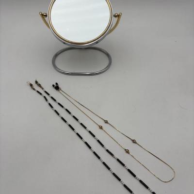 Magnification Needed? Mirror & Reading Glasses Neck Chains