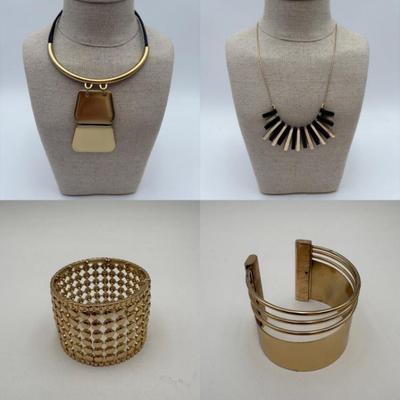 Gold & Black Necklaces/Bracelets for Mix & Match- Various Makers