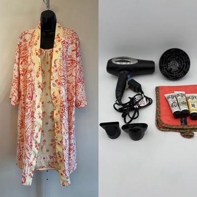 Bedtime Ritual - Nightgown, Robe, Dryer, & Skincare