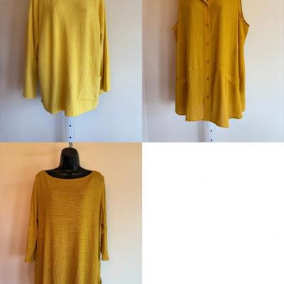 Shades of Gold - 3 great Summer Tops - Winters/Rivers/Eileen Fisher
