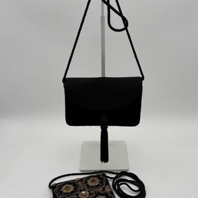 2 Exquisite Small Velvet Evening Purses - Ann Taylor