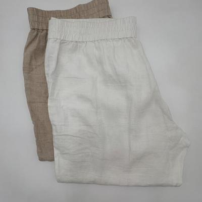 Two Pairs Linen Pants - Eileen Fisher