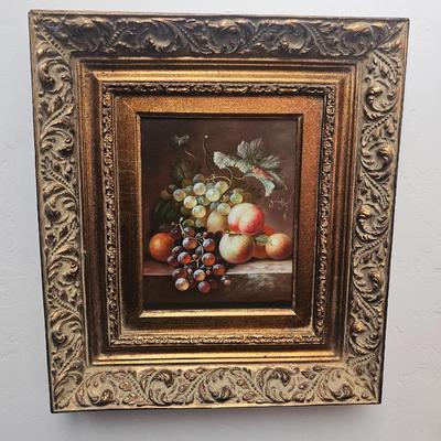 Sale Photo Thumbnail #23: painting on wood gilt wood frame