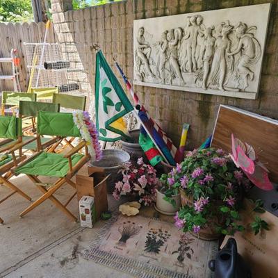 Sale Photo Thumbnail #52: Director chairs and garden items