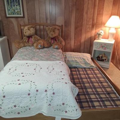 Sale Photo Thumbnail #71: Solid Wood MCM Trundle Bed