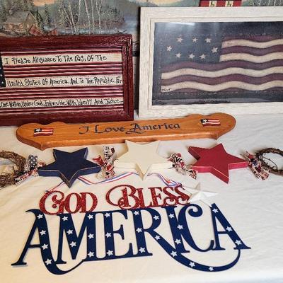Patriotic Wall Art Stars & Stripes
