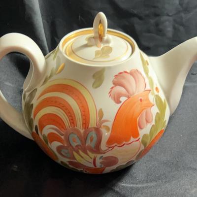 AY507E USSR Porcelain Cockerel Teapot