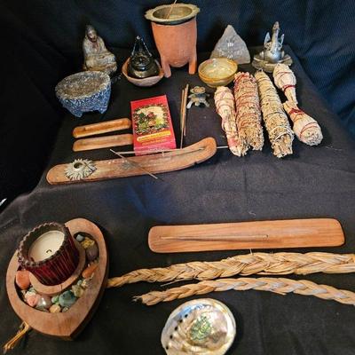 AY207E Incense Variety If Sticks Cones And Holders 