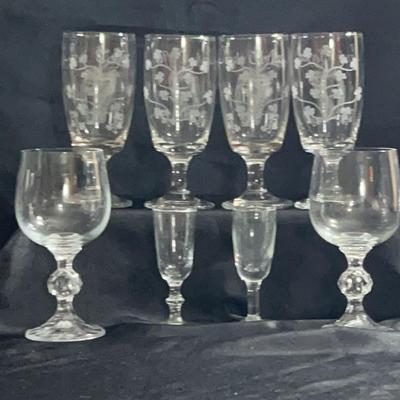AY510E Irish Crystal Coffee Glasses And Wine Glasses