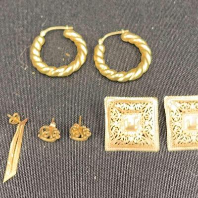 Gold 14k Post Earrings 