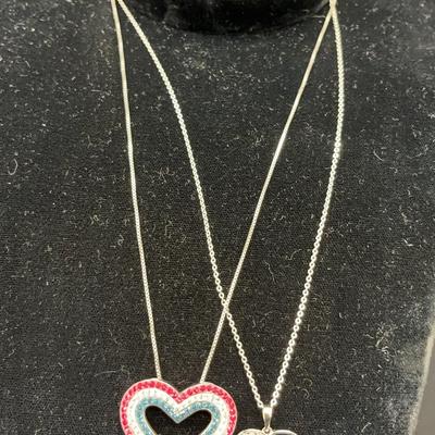 Sterling Necklaces With Heart Pendants