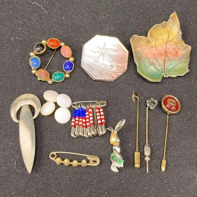 Brooches, Hat Pins + More